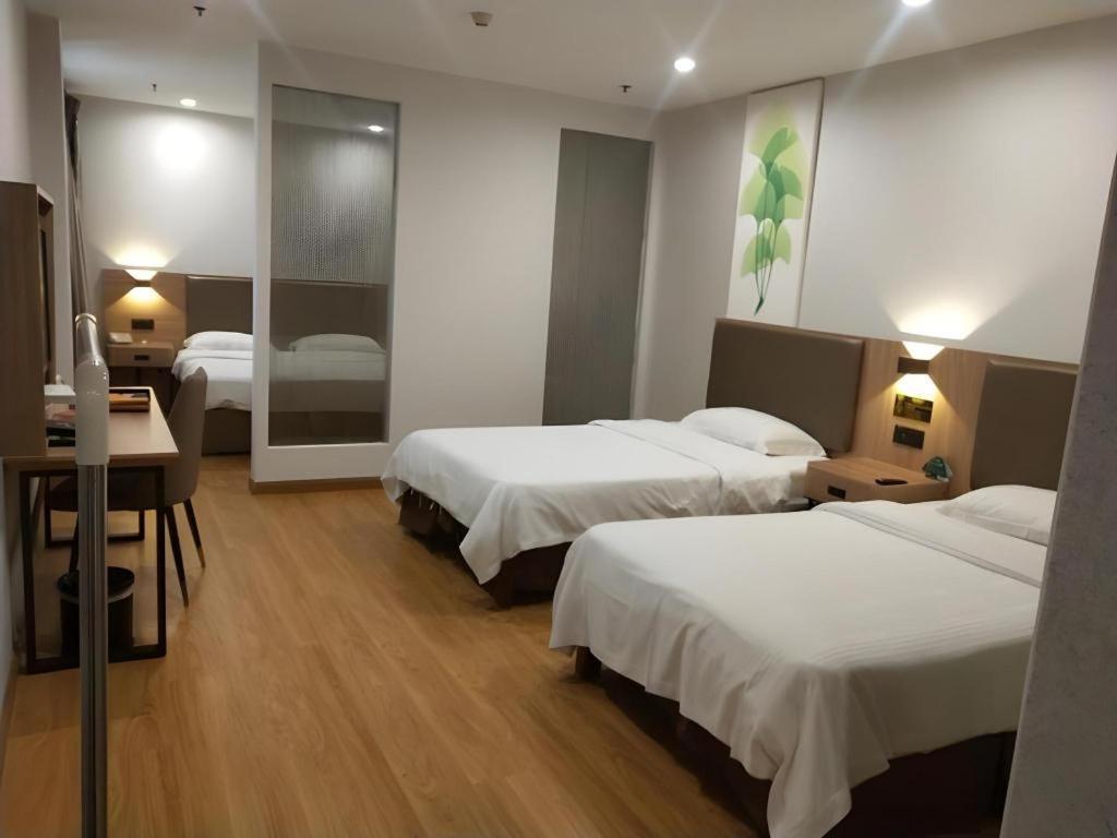 Greentree Inn Jining Yanzhou Jiuzhou Fangyuan Business Hotel Exterior foto